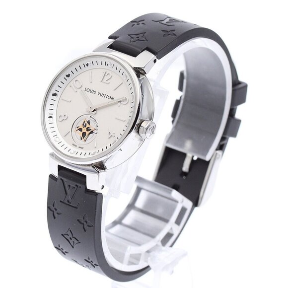 LOUIS VUITTON Tambour Moon Star Q8J10 Silver Dial Quartz  display picture 1